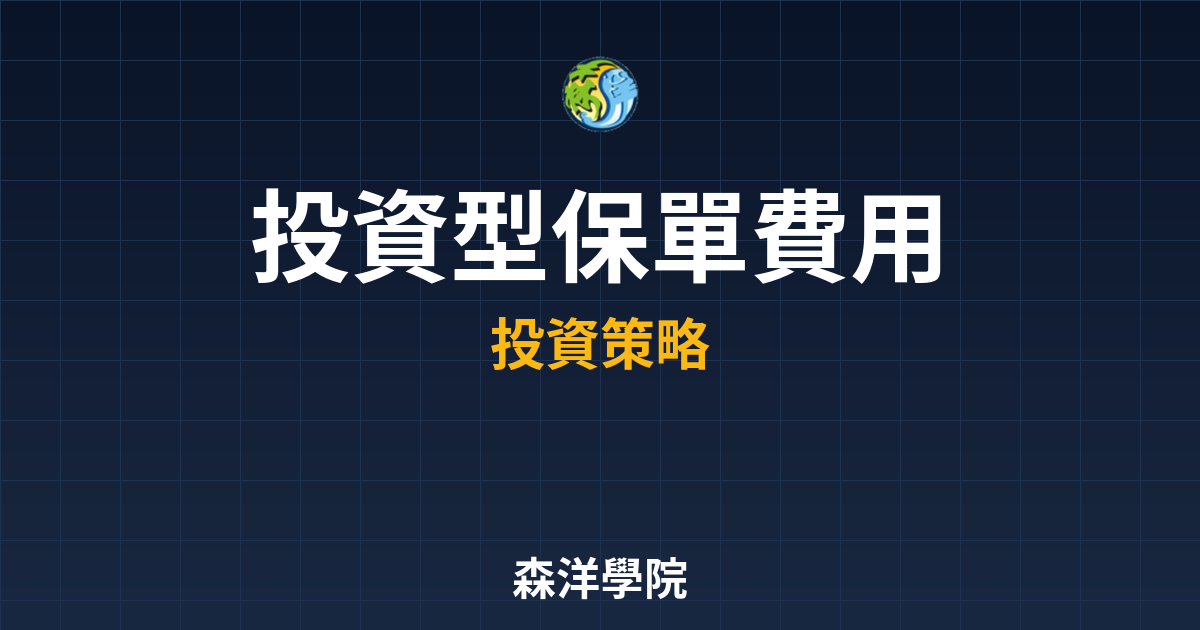 投資型保單 費用分析 投資理財完整指南