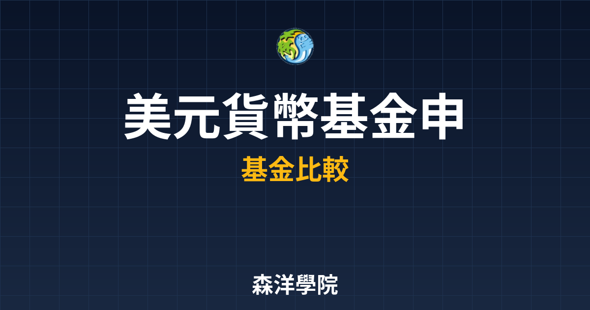 美元貨幣基金 申購門檻 投資理財完整指南