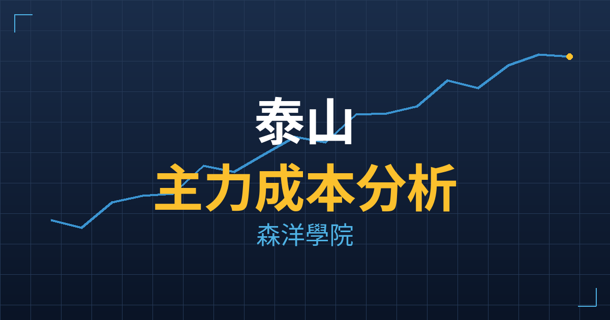 泰山(1218) 主力成本分析七階位階圖