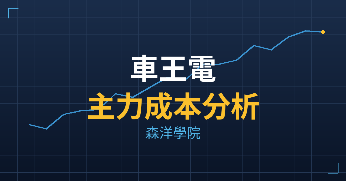 車王電(1533) 主力成本分析七階位階圖