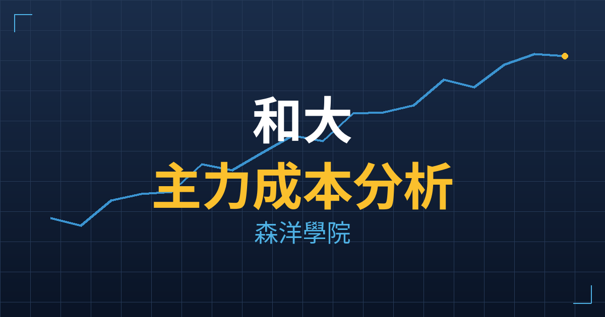 和大(1536) 主力成本分析七階位階圖