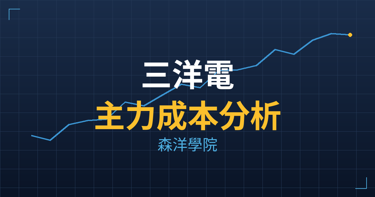 三洋電(1614) 主力成本分析七階位階圖
