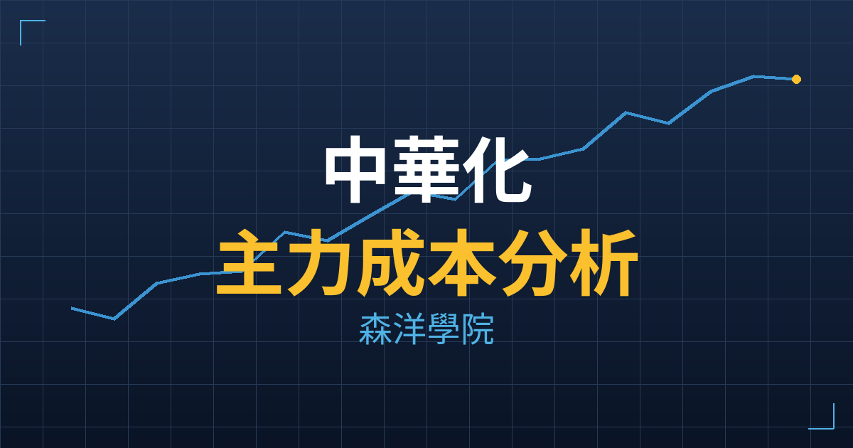 中華化(1727) 主力成本分析七階位階圖