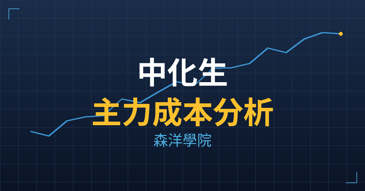 中化生(1762) 主力成本分析七階位階圖