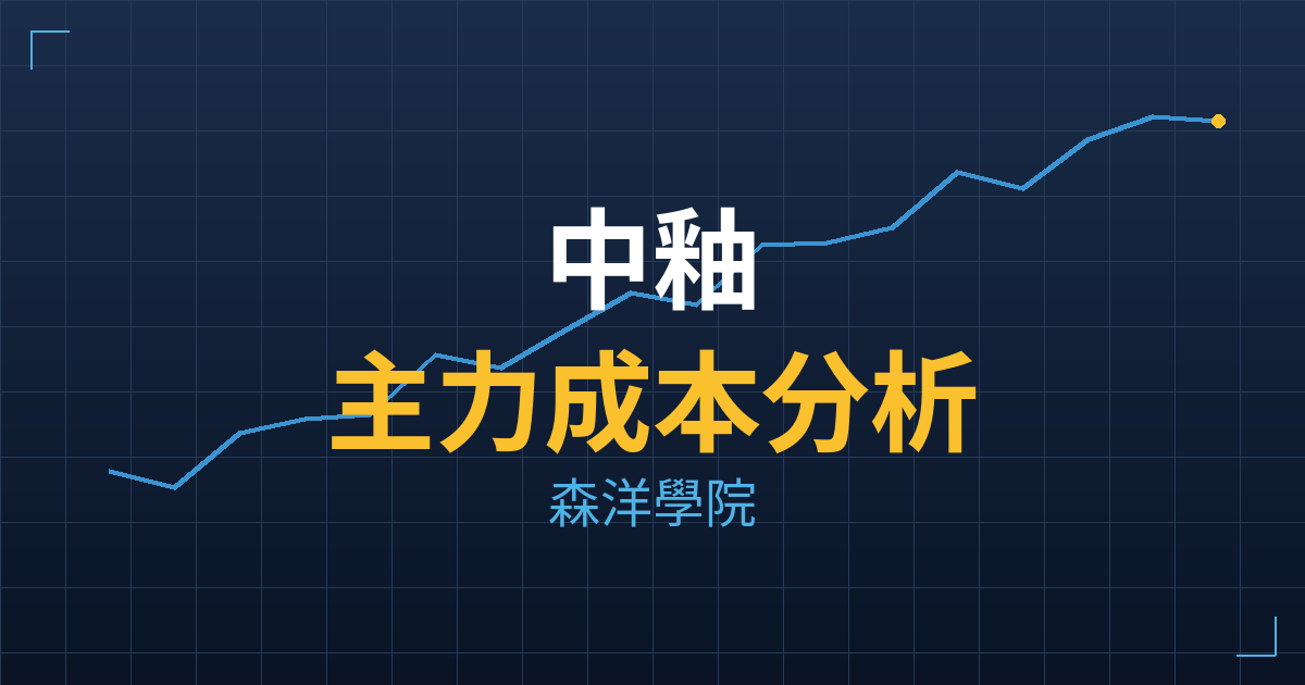 中釉(1809) 主力成本分析七階位階圖