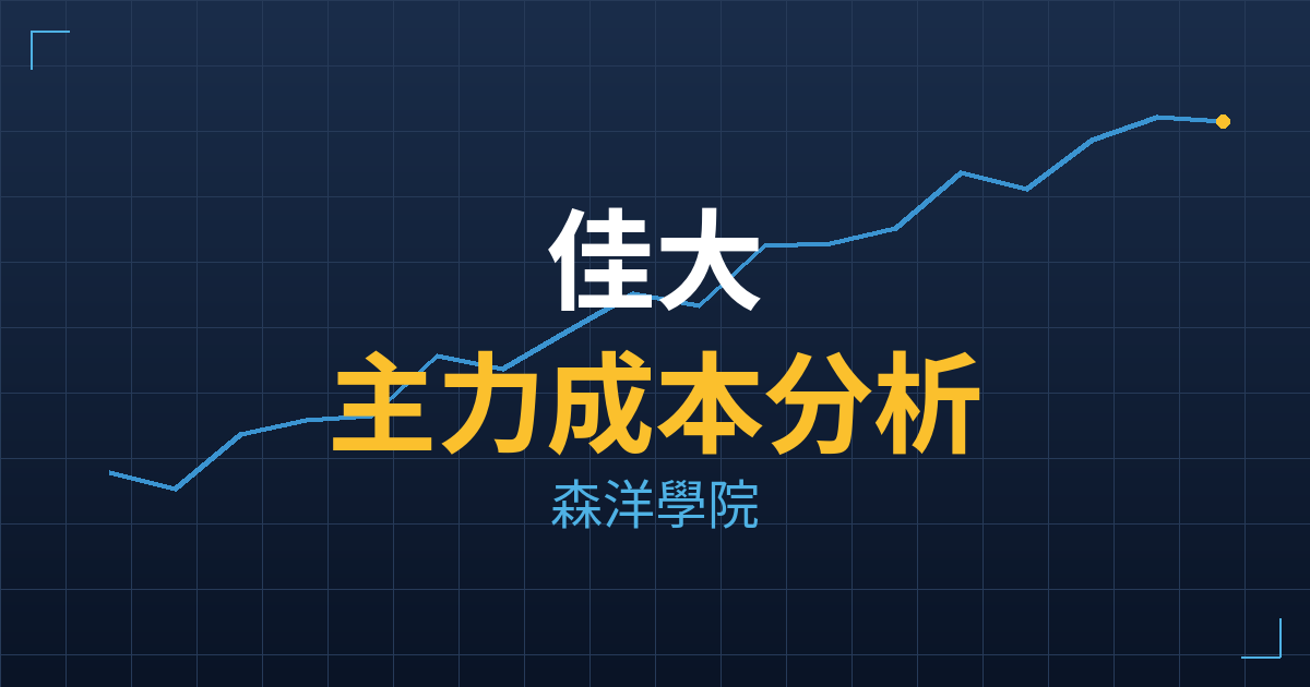 佳大(2033) 主力成本分析七階位階圖