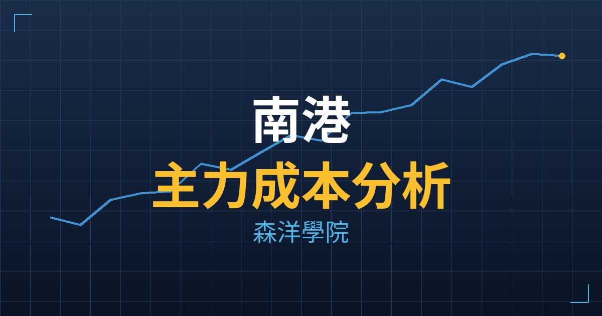 南港(2101) 主力成本分析七階位階圖