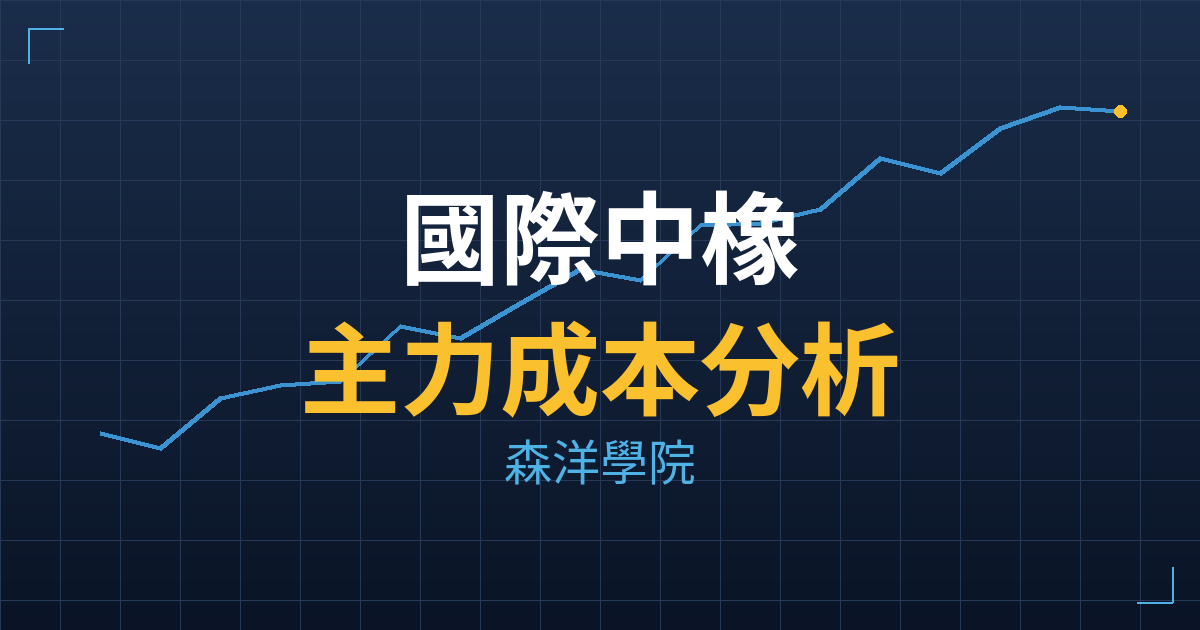 國際中橡(2104) 主力成本分析七階位階圖