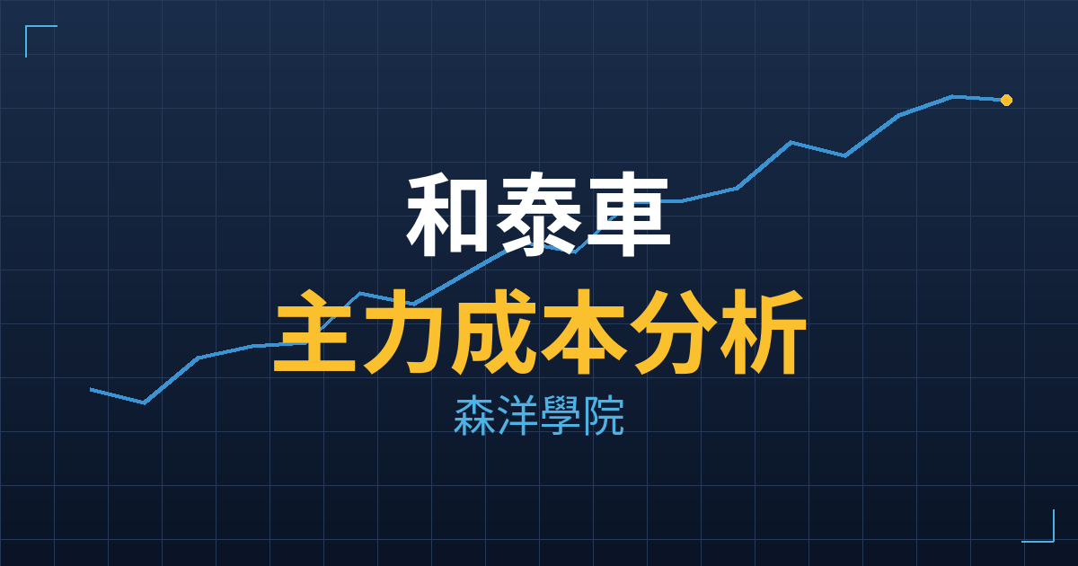 和泰車(2207) 主力成本分析七階位階圖