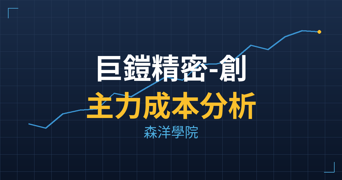 巨鎧精密-創(2254) 主力成本分析七階位階圖