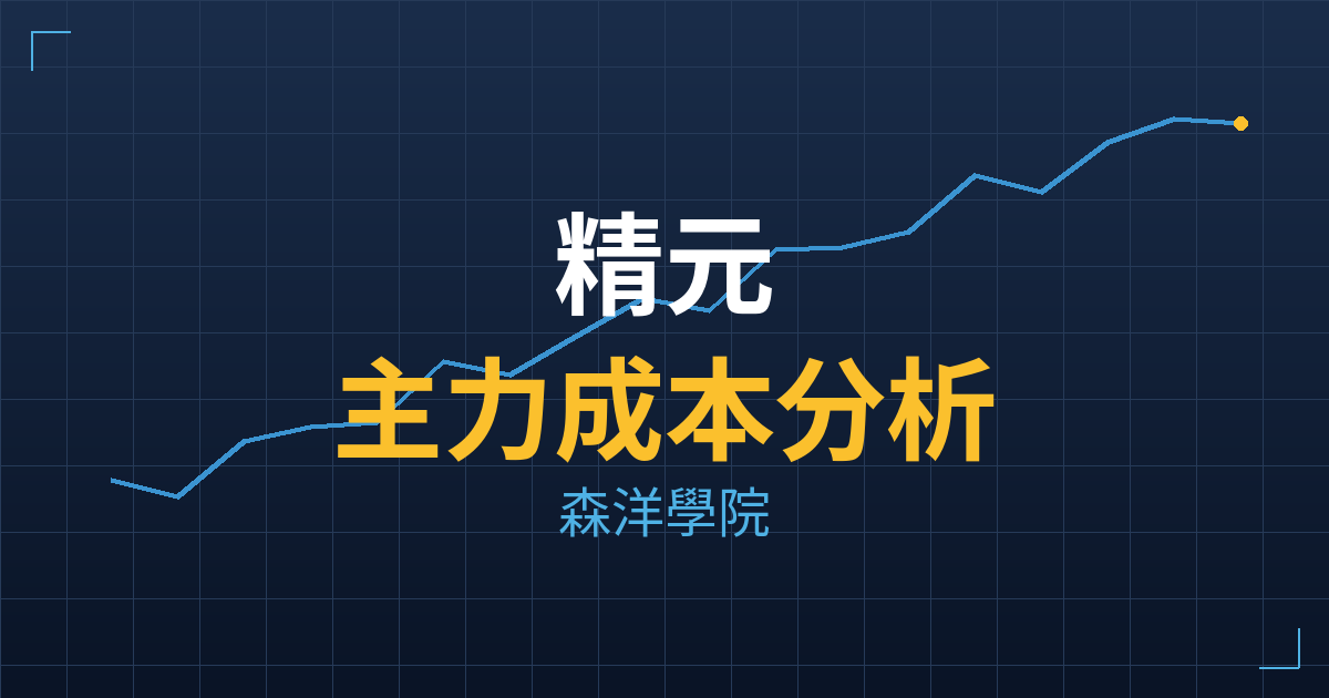 精元(2387)台股分析|主力成本與七階位階戰略佈局 2 精元(2387) 主力成本分析七階位階圖
