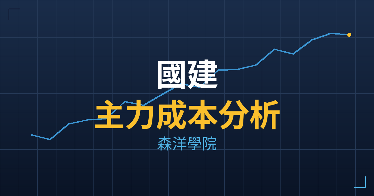 國建(2501)台股分析|主力成本與七階位階戰略佈局 2 國建(2501) 主力成本分析七階位階圖