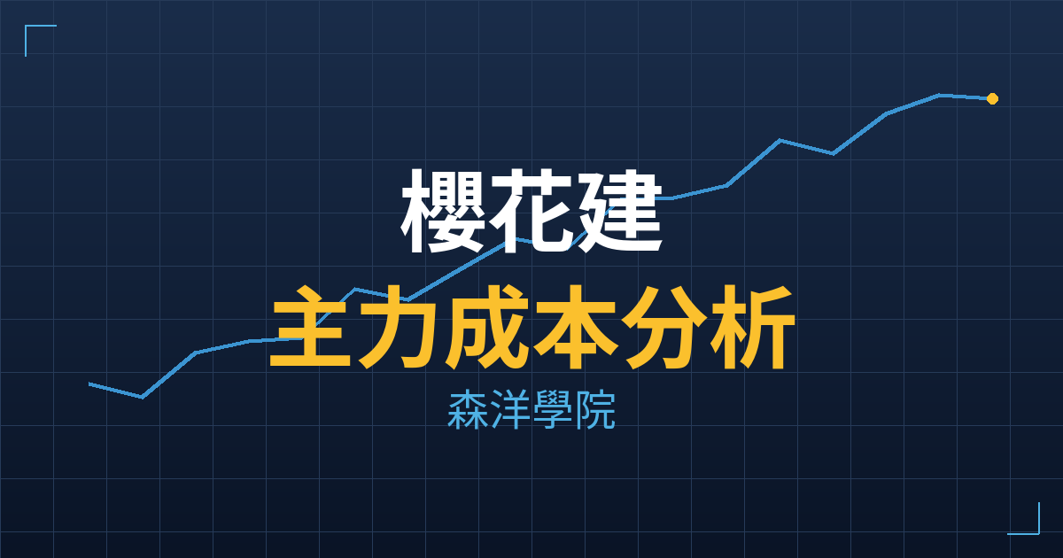 櫻花建(2539) 主力成本分析七階位階圖