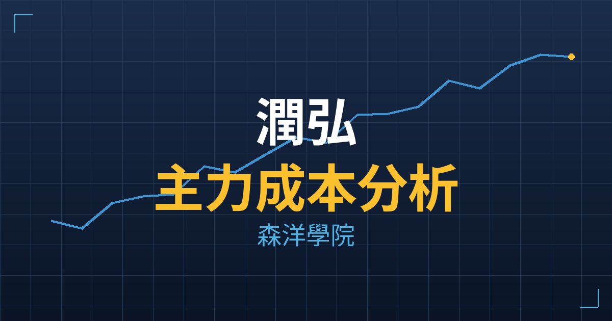 潤弘(2597)台股分析|主力成本與七階位階戰略佈局 2 潤弘(2597) 主力成本分析七階位階圖