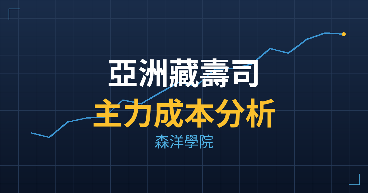 亞洲藏壽司(2754) 主力成本分析七階位階圖