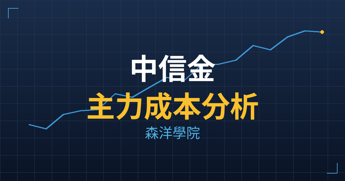 中信金(2891) 主力成本分析七階位階圖