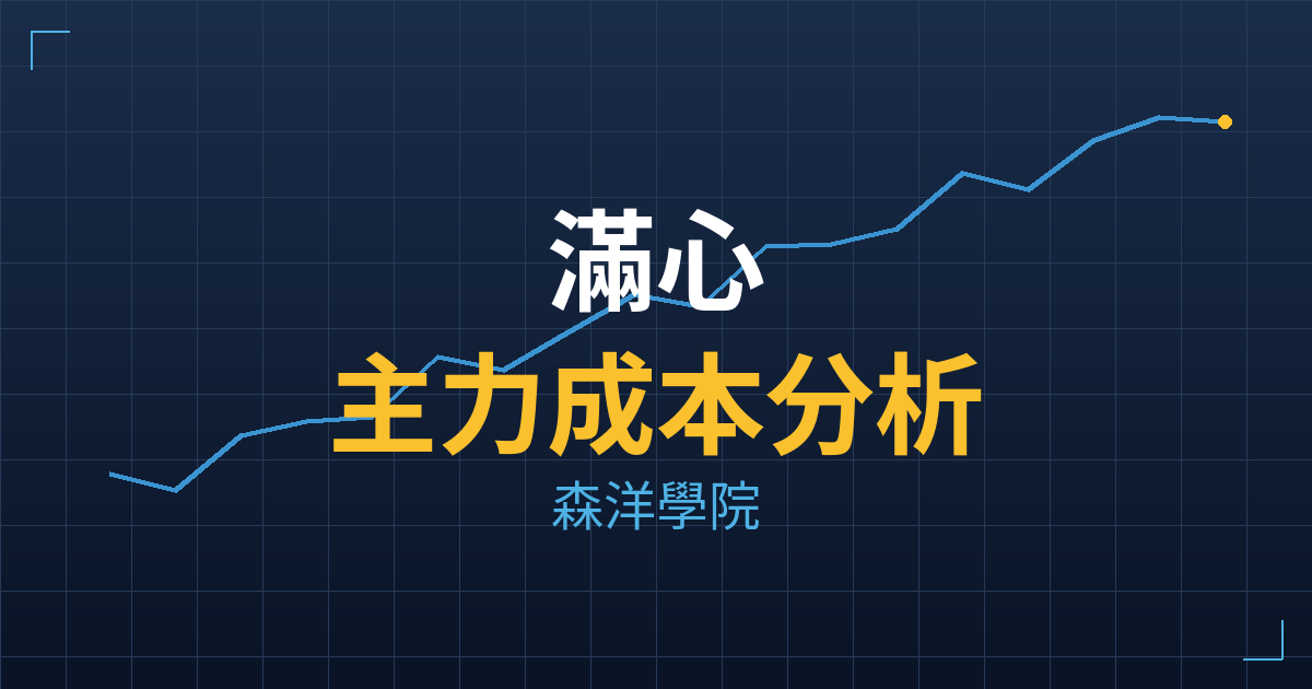 滿心(2916) 主力成本分析七階位階圖