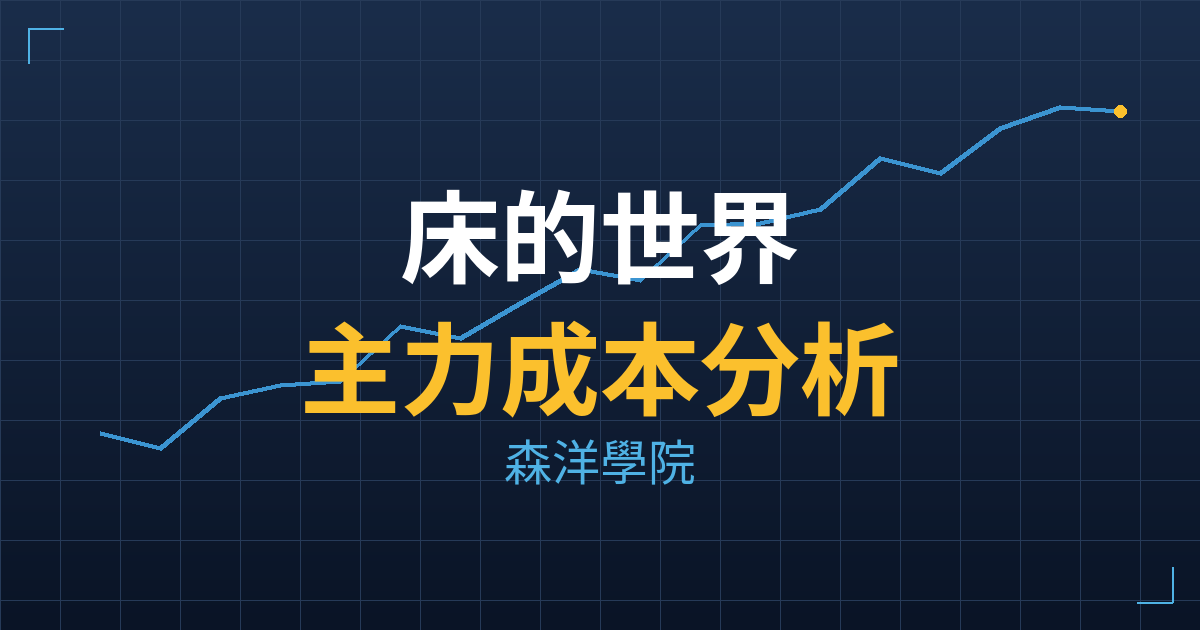 床的世界(2938) 主力成本分析七階位階圖