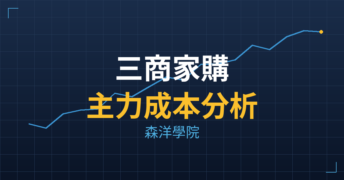三商家購(2945) 主力成本分析七階位階圖