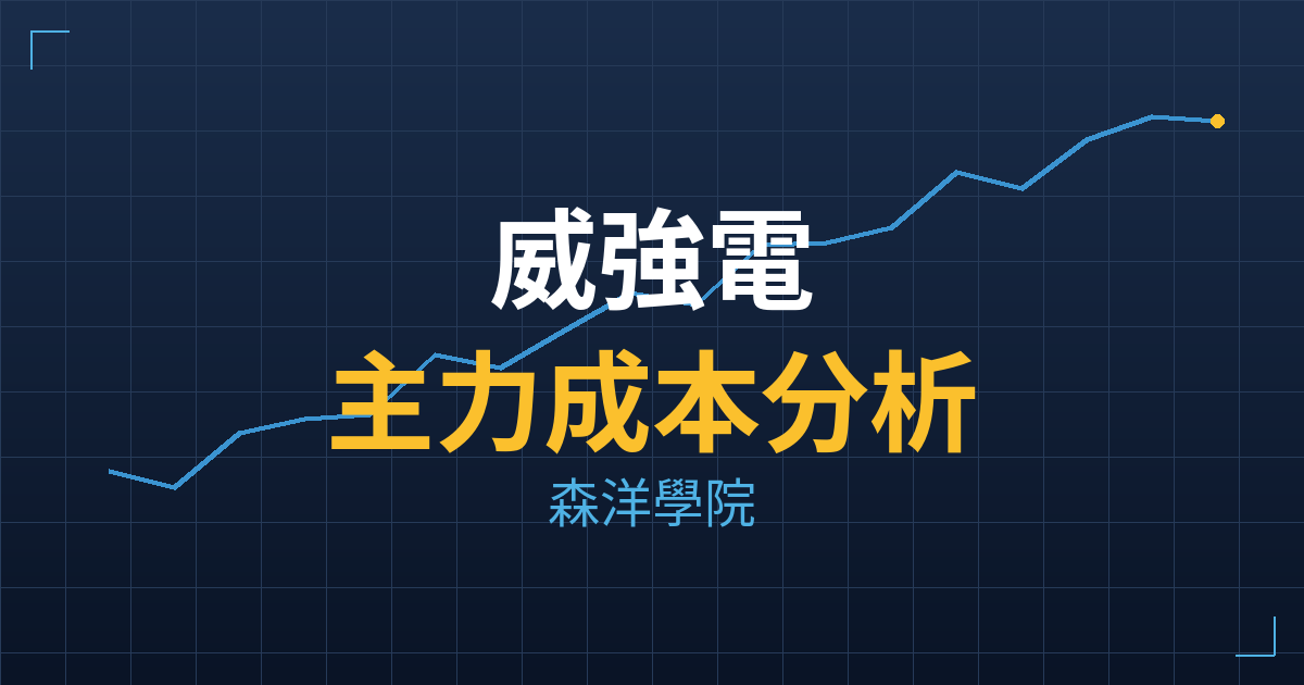 威強電(3022) 主力成本分析七階位階圖