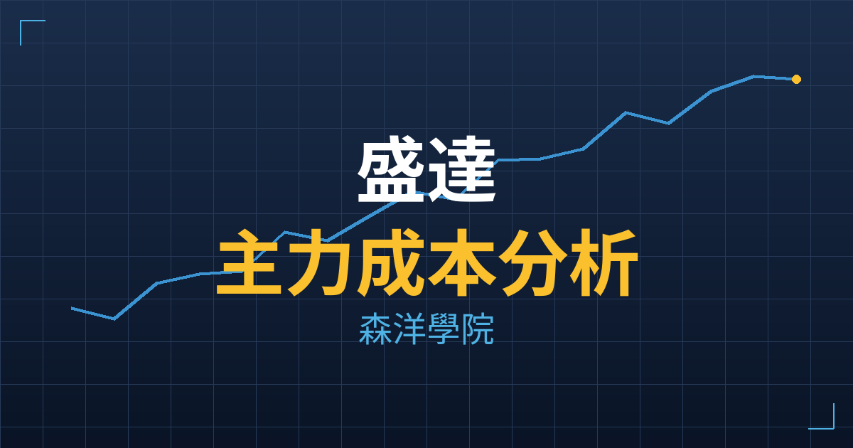 盛達(3027) 主力成本分析七階位階圖