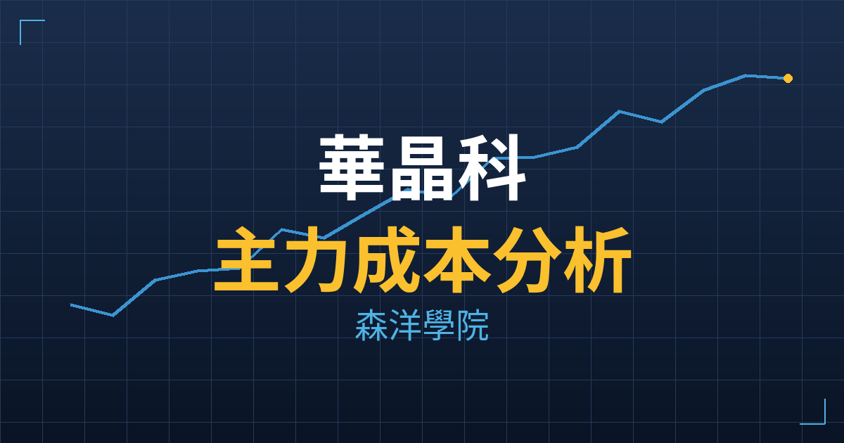 華晶科(3059) 主力成本分析七階位階圖