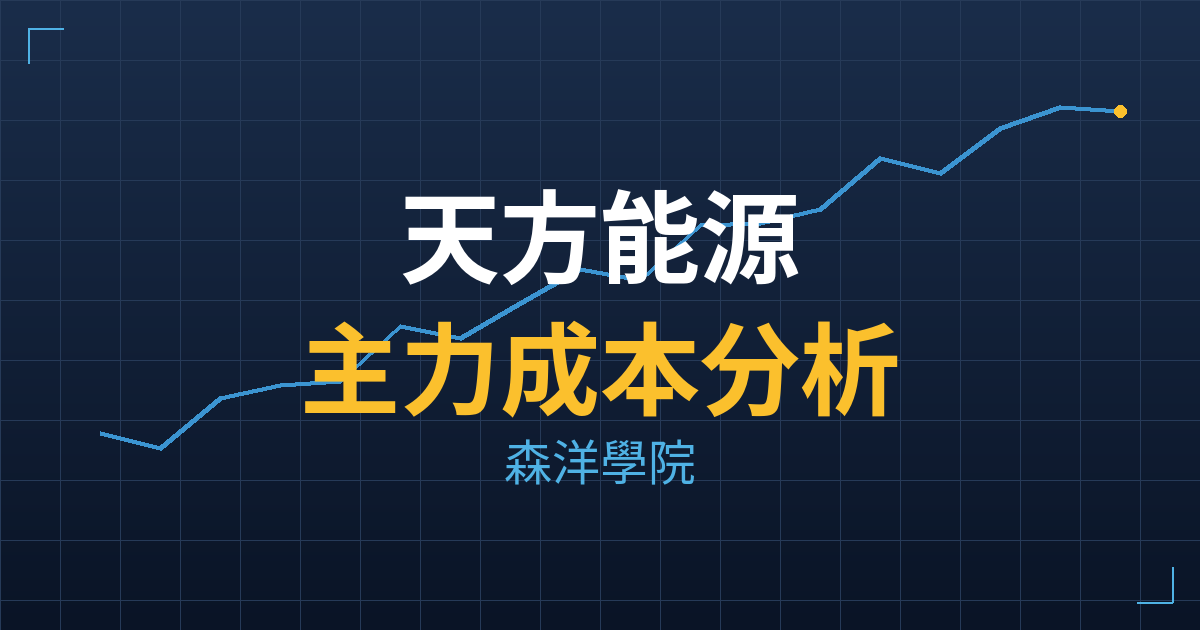 天方能源(3073) 主力成本分析七階位階圖