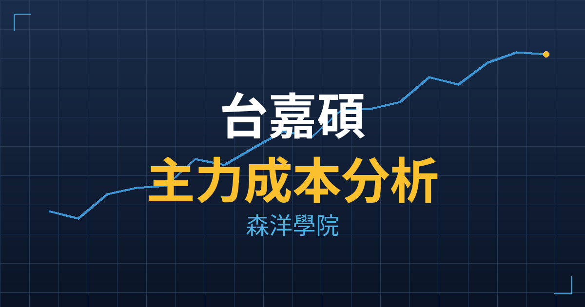 台嘉碩(3221) 主力成本分析七階位階圖