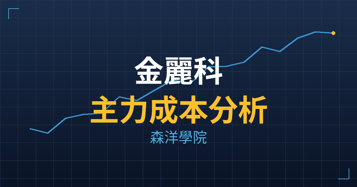 金麗科(3228) 主力成本分析七階位階圖