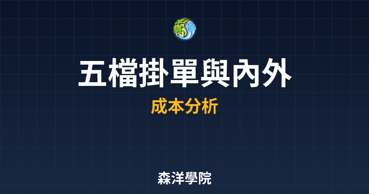 五檔掛單與內外盤解析，盤中博弈看穿主力撮合意圖