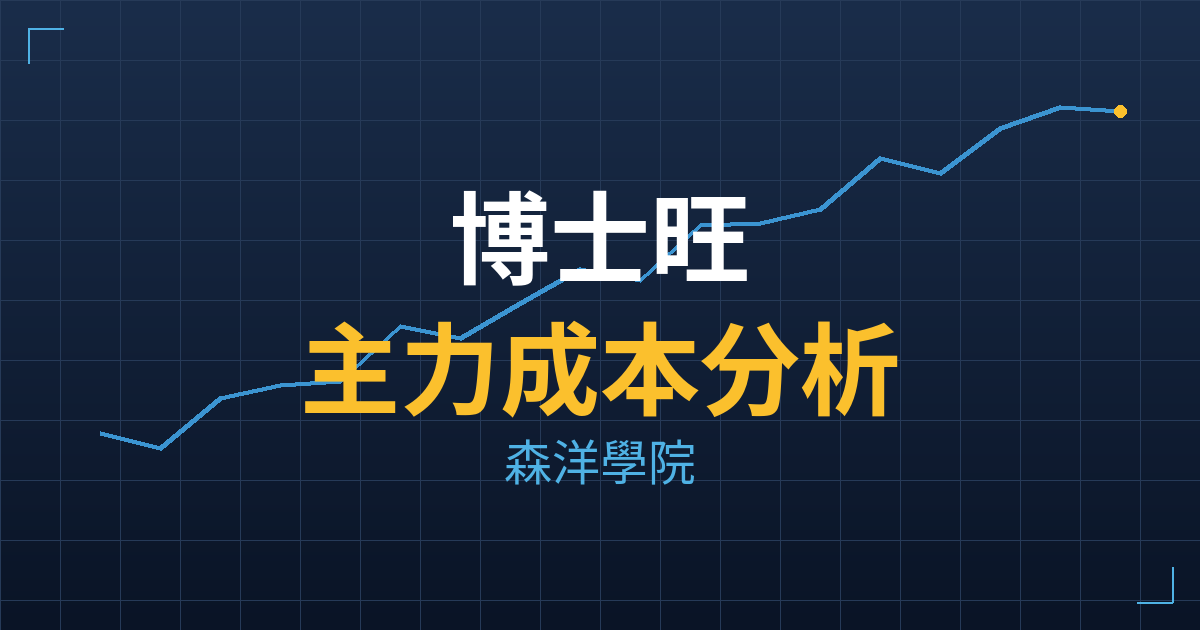 博士旺(3555) 主力成本分析七階位階圖