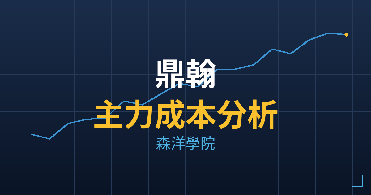鼎翰(3611) 主力成本分析七階位階圖