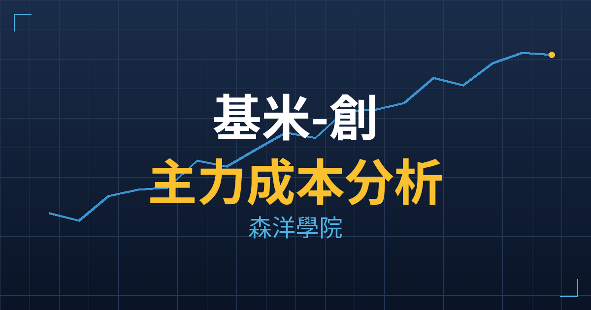 基米-創(4195) 主力成本分析七階位階圖