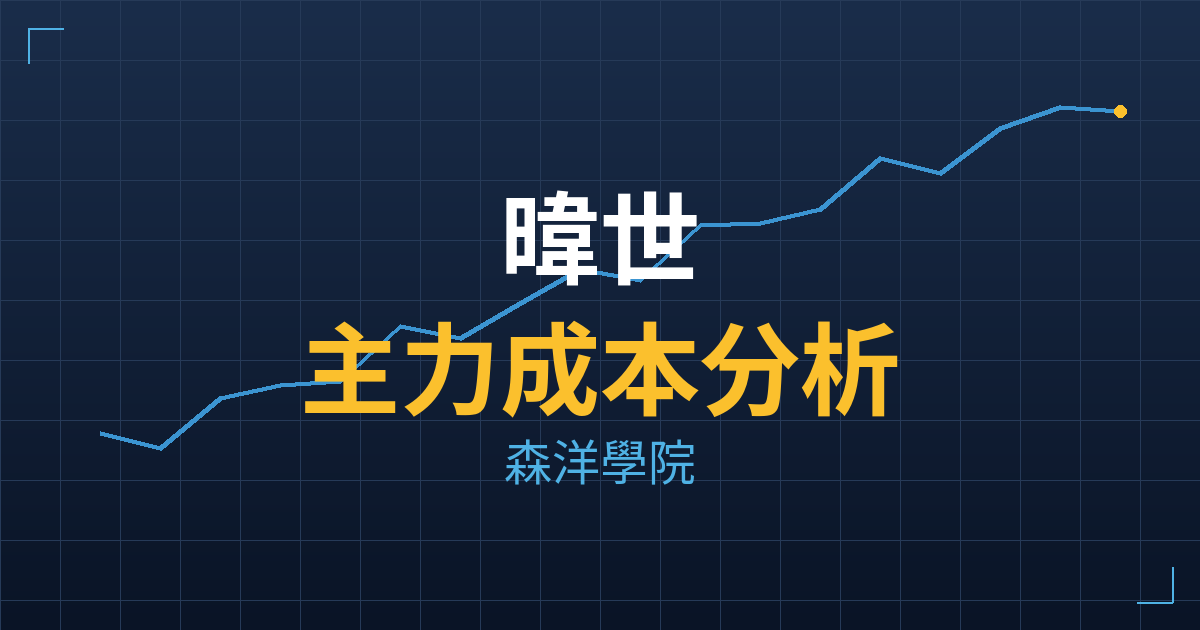 暐世(4197) 主力成本分析七階位階圖