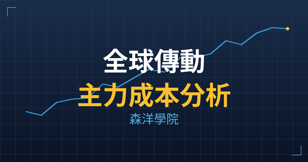 全球傳動(4540) 主力成本分析七階位階圖