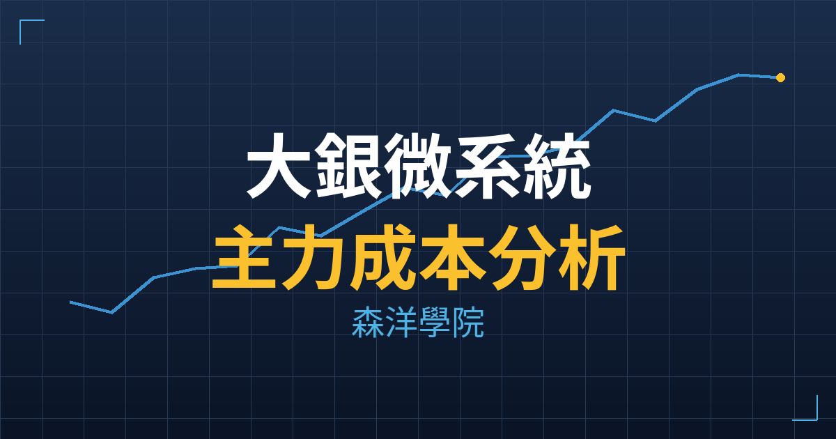 大銀微系統(4576) 主力成本分析七階位階圖
