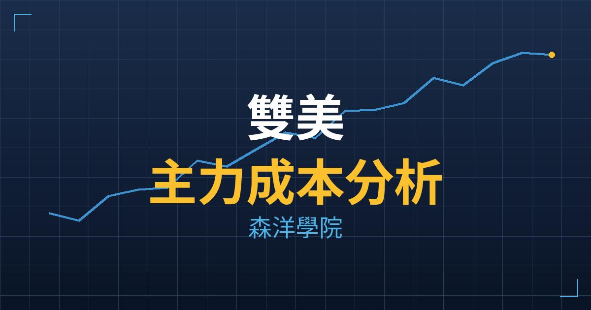 雙美(4728) 主力成本分析七階位階圖
