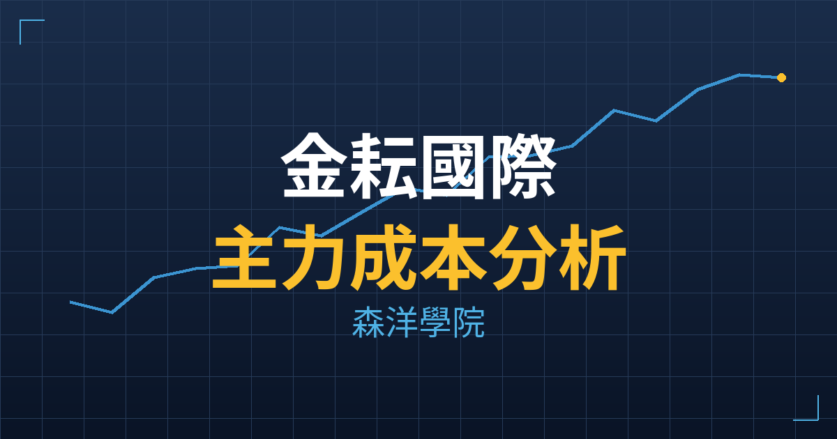 金耘國際(4950) 主力成本分析七階位階圖