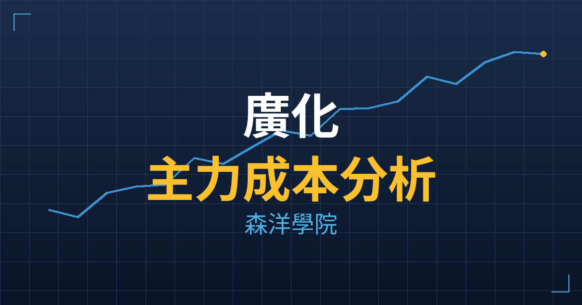 廣化(5297) 主力成本分析七階位階圖