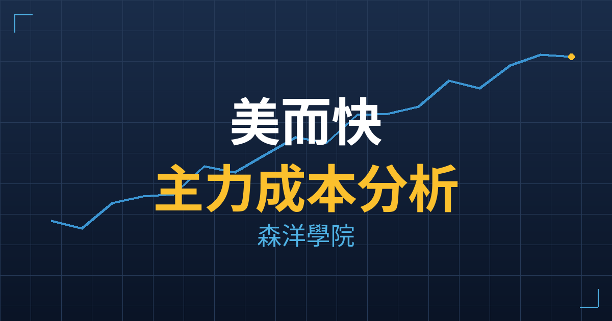 美而快(5321) 主力成本分析七階位階圖