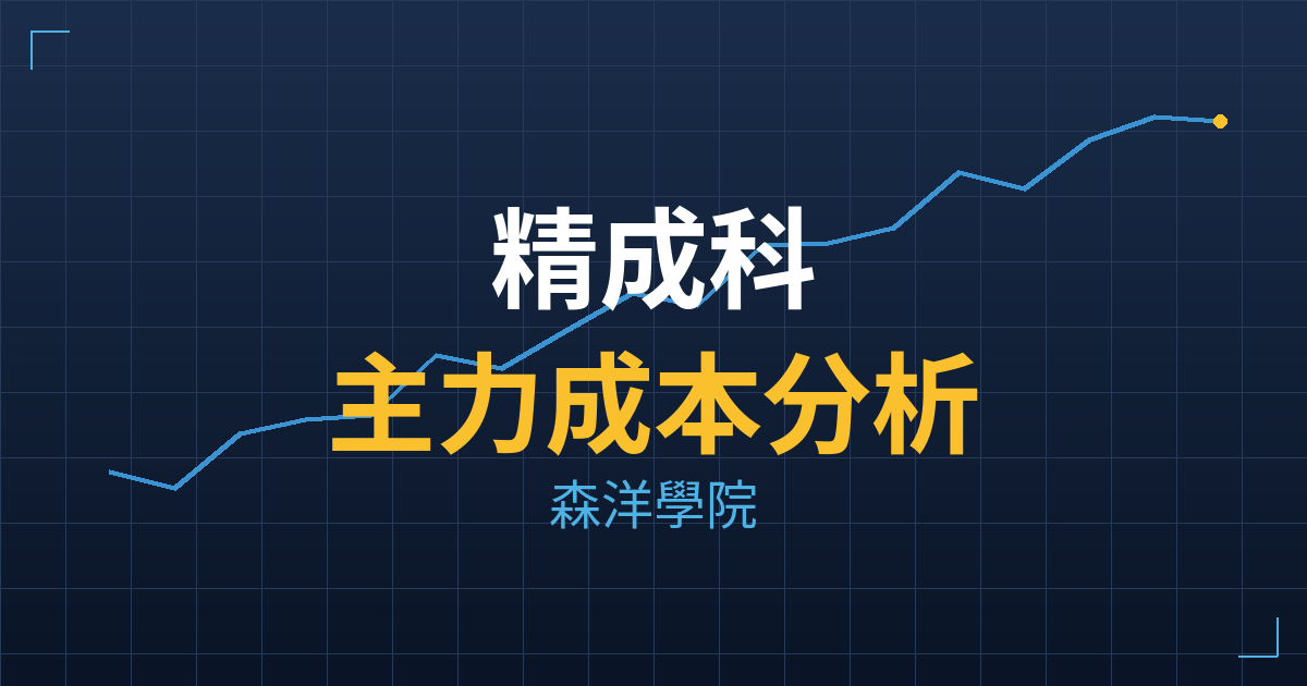 精成科(6191) 主力成本分析七階位階圖
