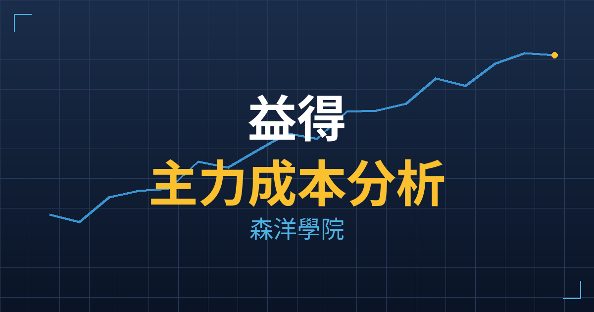 益得(6461) 主力成本分析七階位階圖