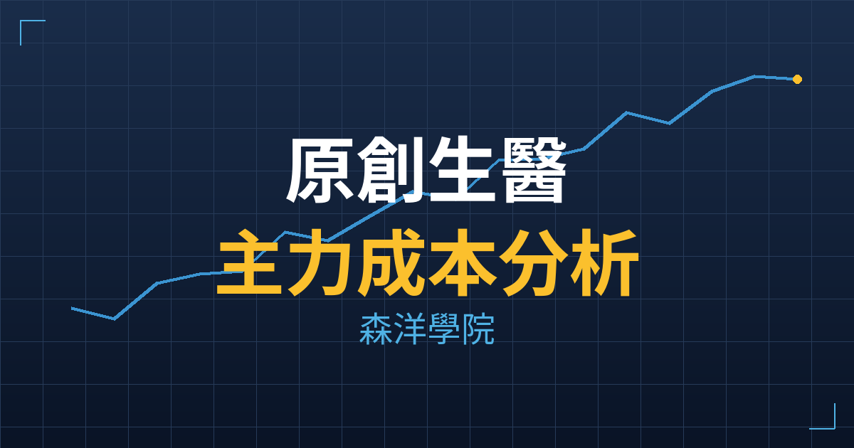 原創生醫(6483) 主力成本分析七階位階圖