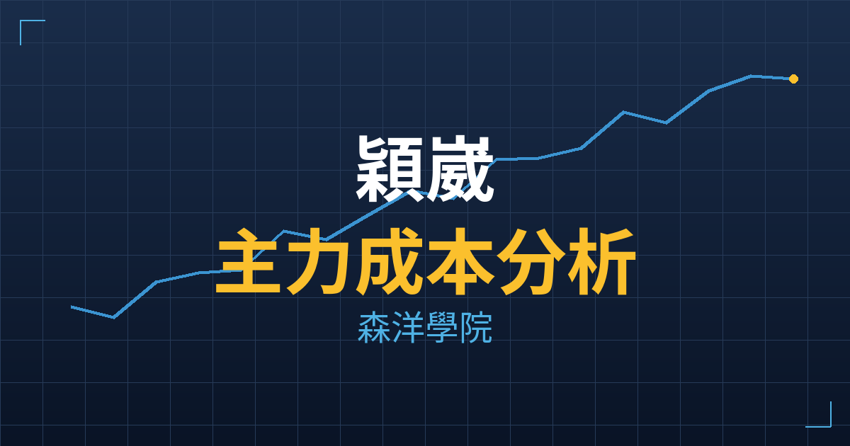 穎崴(6515) 主力成本分析七階位階圖