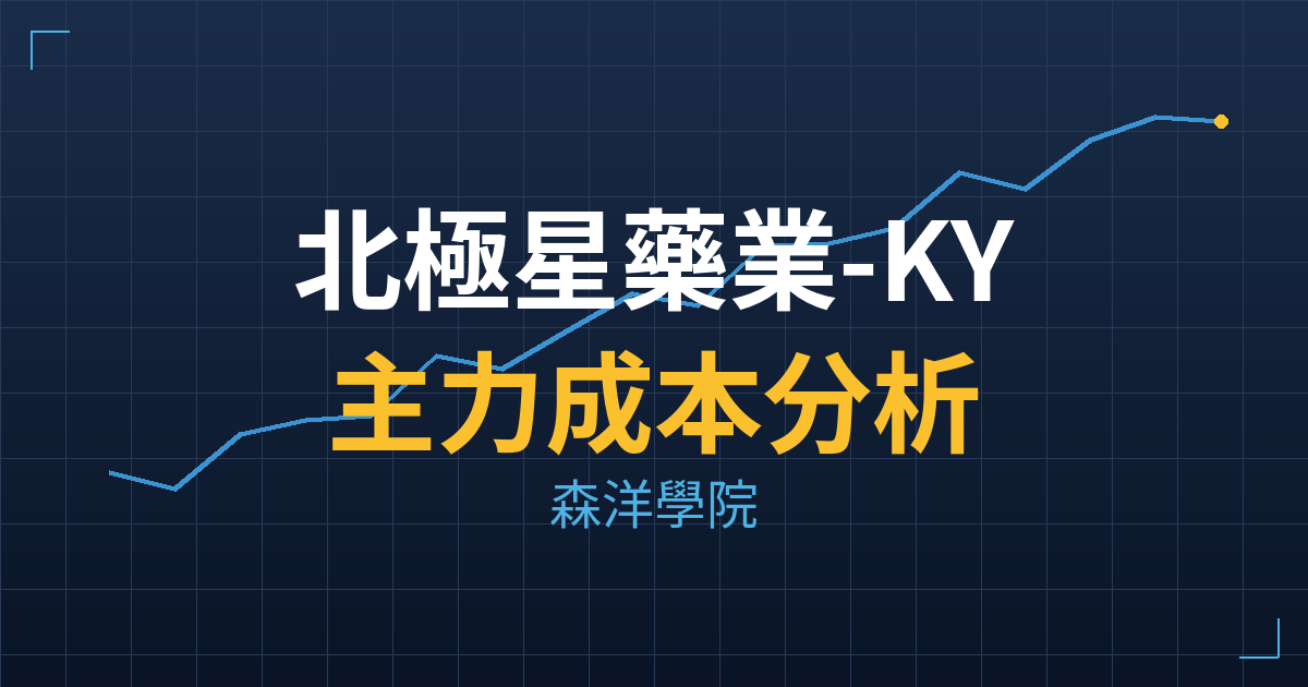 北極星藥業-KY(6550) 主力成本分析七階位階圖