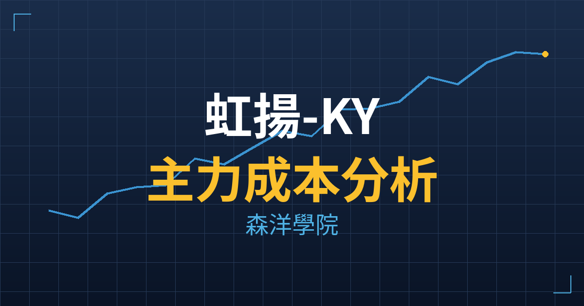 虹揚-KY(6573) 主力成本分析七階位階圖