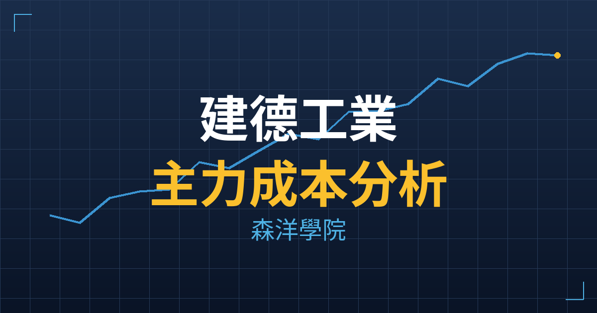 建德工業(6606) 主力成本分析七階位階圖