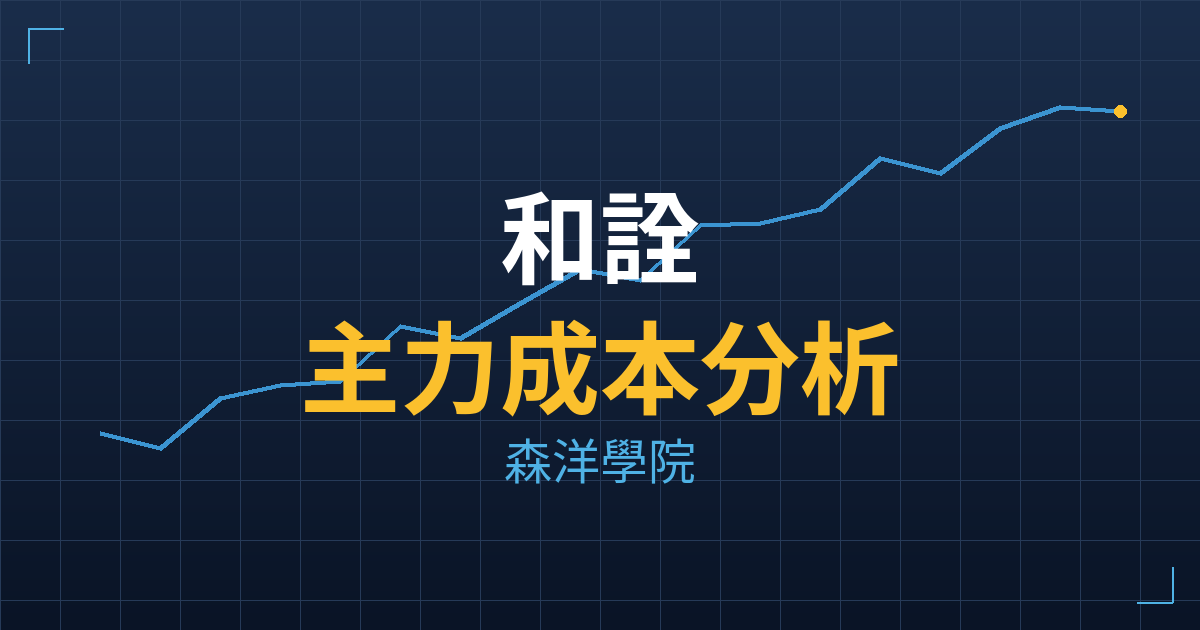 和詮(6673) 主力成本分析七階位階圖