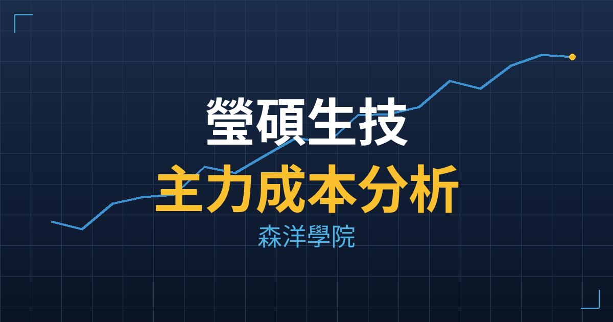 瑩碩生技(6677) 主力成本分析七階位階圖