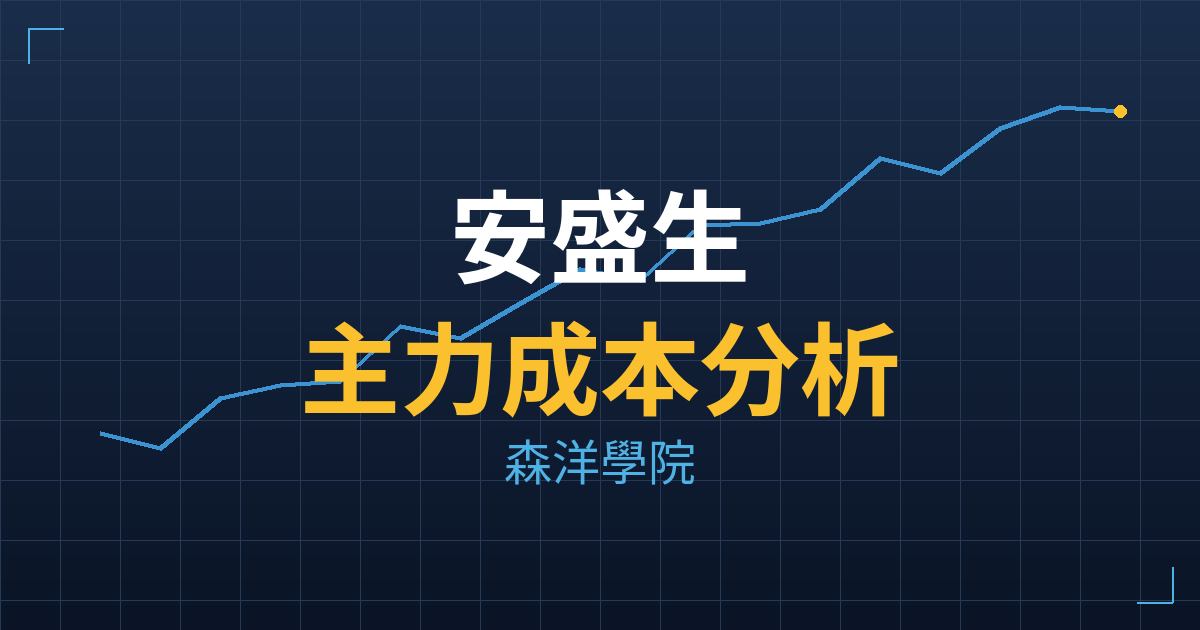 安盛生(6734)台股分析|主力成本與七階位階戰略佈局 2 安盛生(6734) 主力成本分析七階位階圖